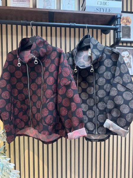 Double Zip Cropped Jacket