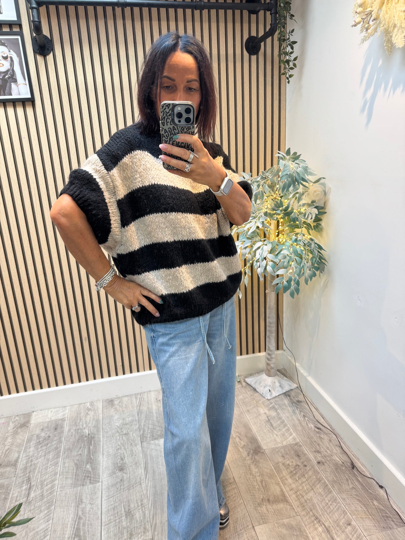 Stripe Chunky Knit Jumper