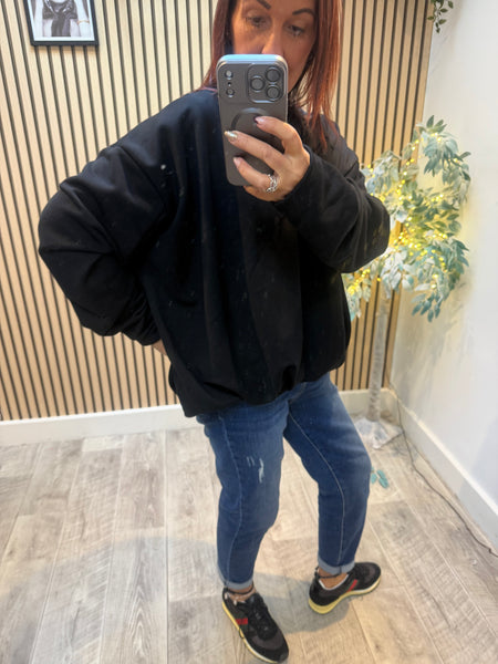 Bubble Hem Sweatshirt