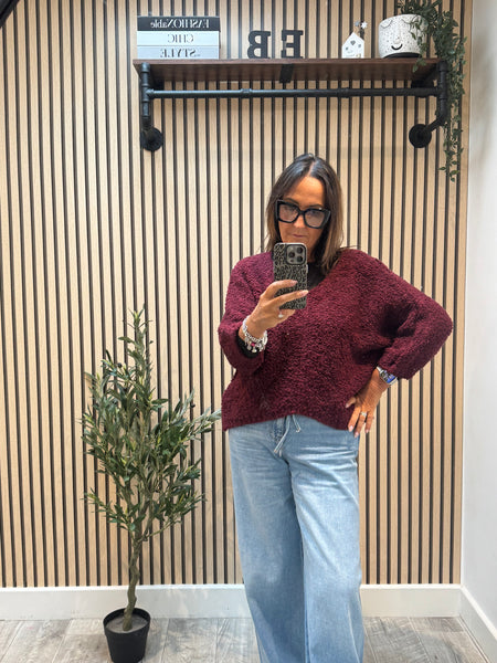 Popcorn Knit  Jumper