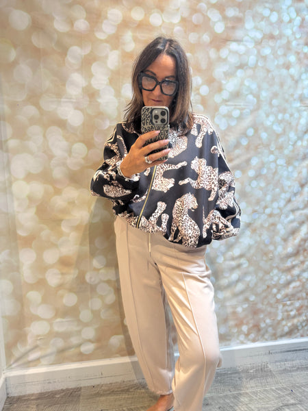 Scuba Leopard Bomber Jacket