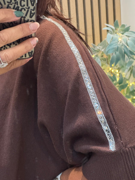 Soft Knit Jumper with embellished trim