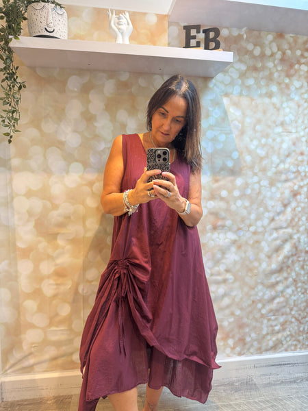 Studio Rouched swing dress