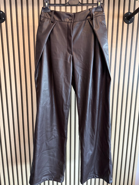 Pleather Wrap Trousers s
