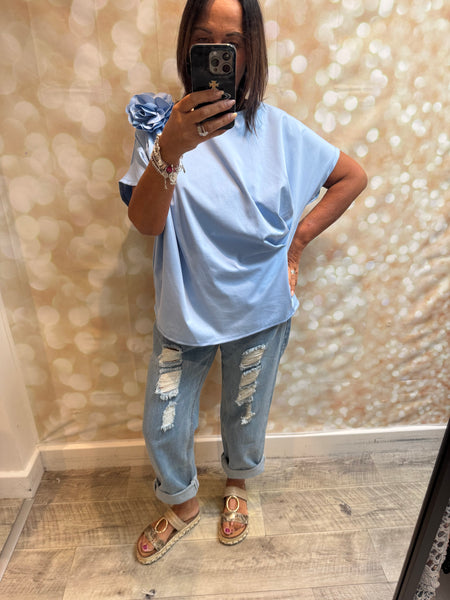 Scuba Drape Corsage Top