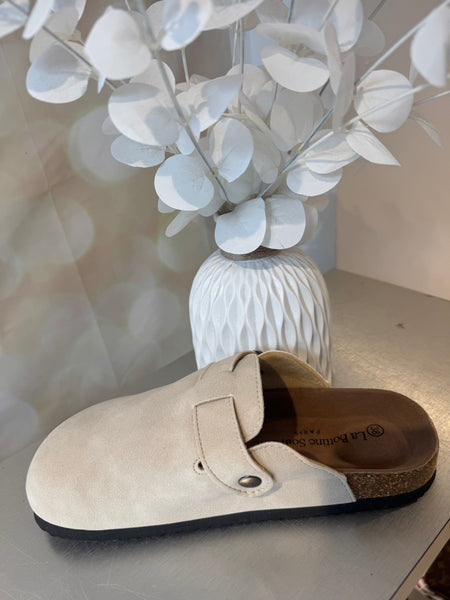 Inspired  slip on mule