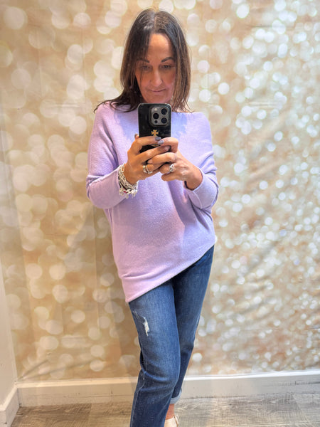 Soft knit Off the Shoulder Jumper