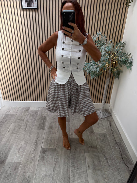 Gingham floaty  Shorts