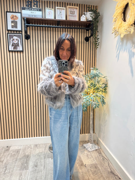 Fur Cropped Jacket