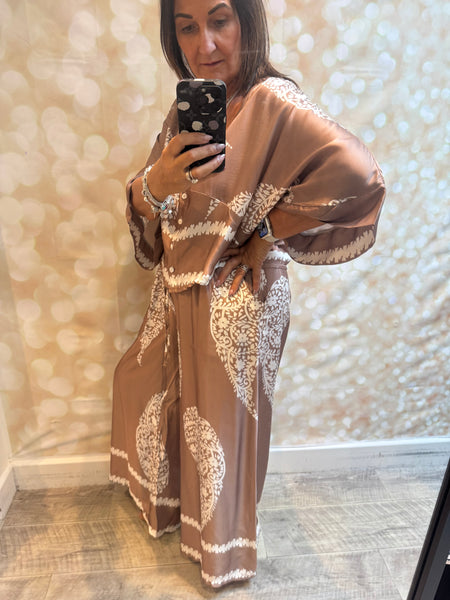 Studio silky Paisley Palazzo trousers / Jacket