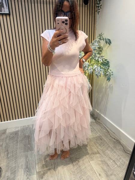 Tulle skirt Knitted Dress