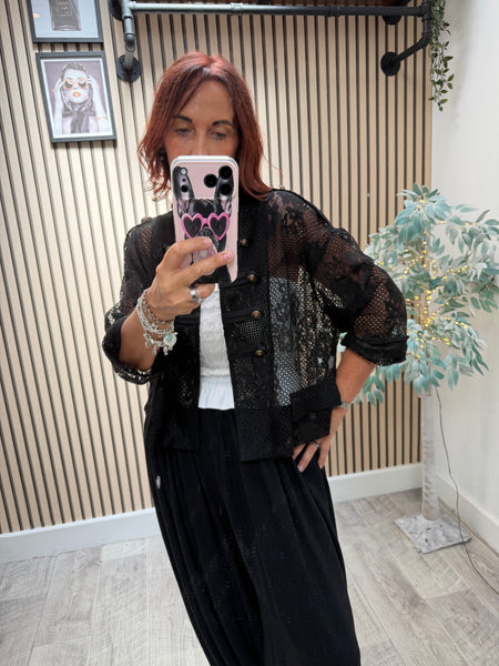 Zeta Otto Lace  Military Jacket