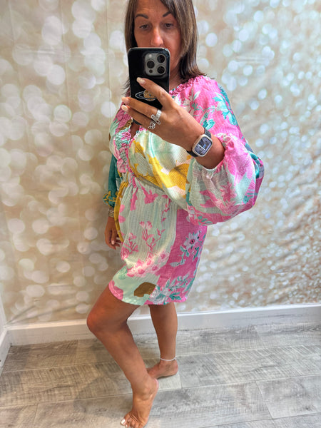 Silky Floral Playsuit