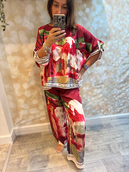 Riviera silky Palazzo trousers /Tunic