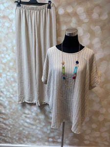 Pinstripe Trouser Set