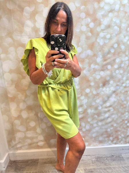 Crinkle Wrap Front Playsuit