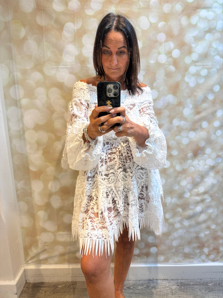 Studio Bardot Long Sleeve  Lace  Dress