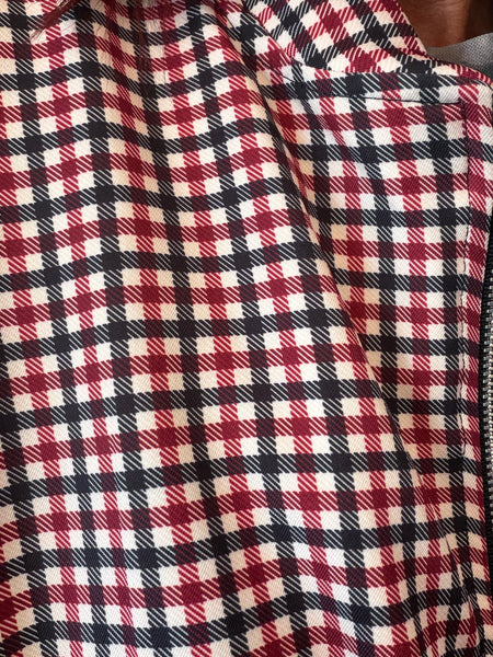 Checked  Bomber Jacket