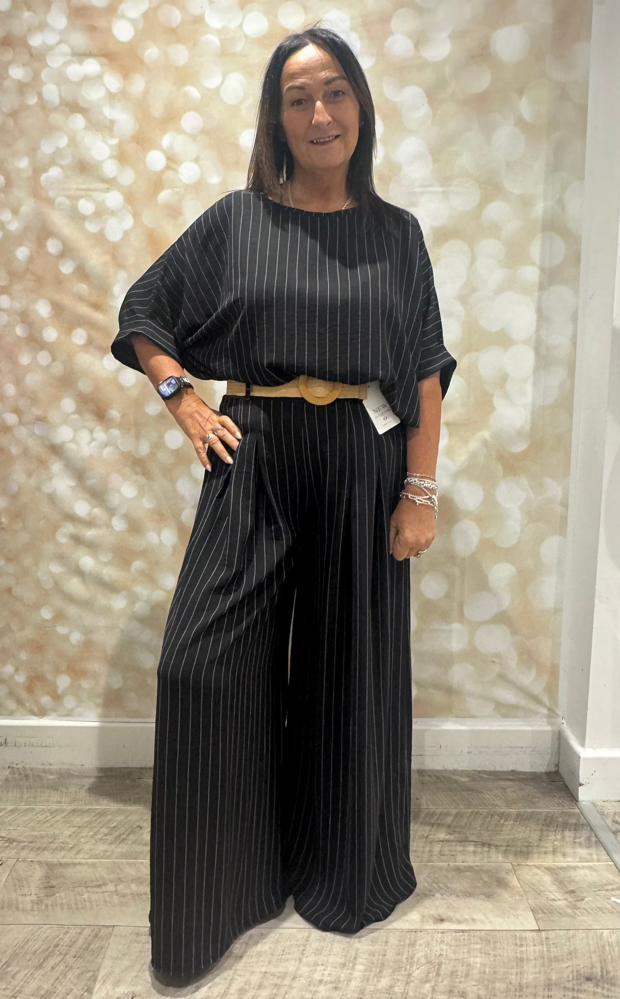 Pinstripe Trouser Set