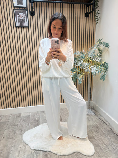 Studio 2 Piece Crinkle Palazzo Trouser / Top set
