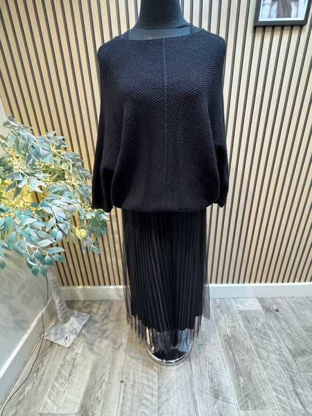 2 Piece Pleated Tulle Dress/Jumper Set