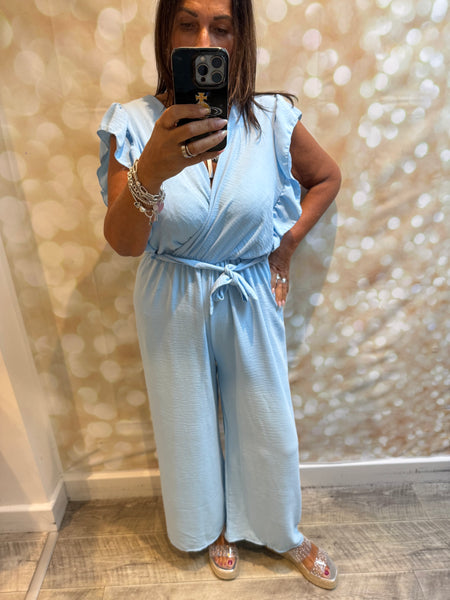 Wrap Over Palazzo Jumpsuit