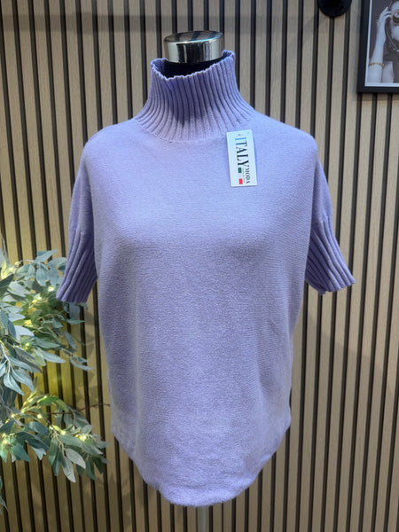 Soft knit Ribbed Neck Jumper