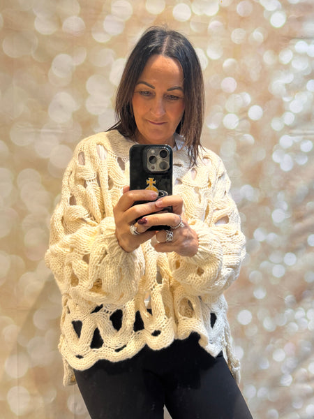 Chunky Knit  Wave Jumper