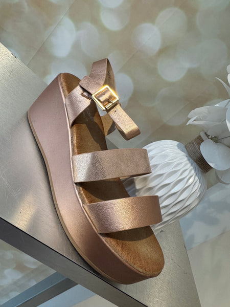 Wedge Double Strap Sandal