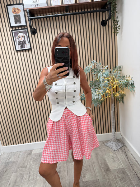 Gingham floaty  Shorts