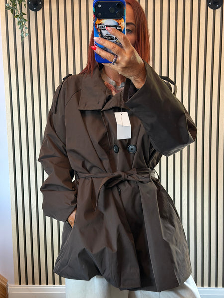 Curve Belted Trench Coat