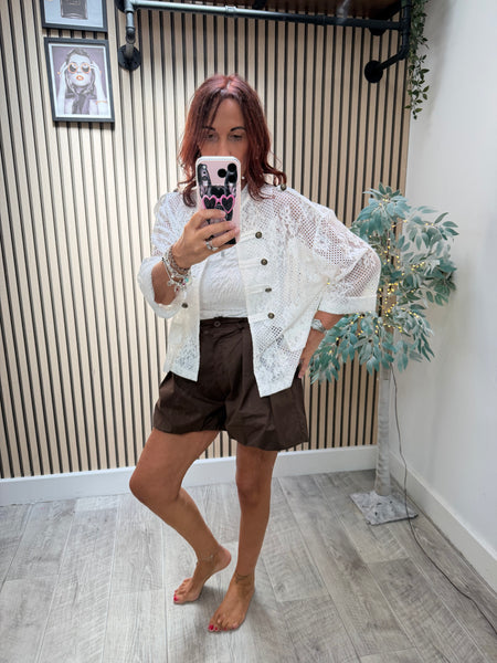 Zeta Otto Lace  Military Jacket