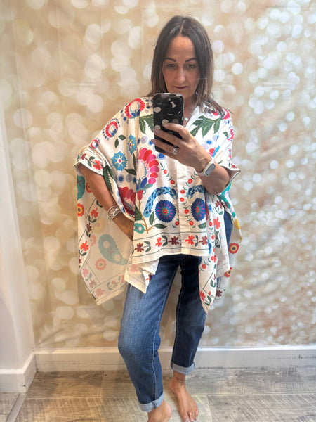 Oversized Floral / Leaf Shirt