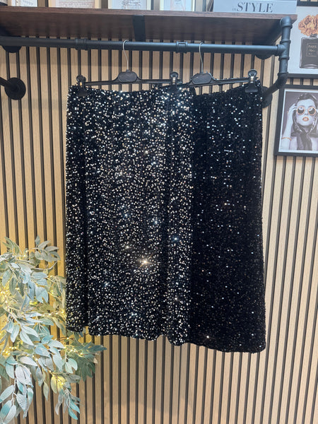 Sequin Maxi Skirt