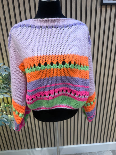 Stripe Chunky Knit Jumper