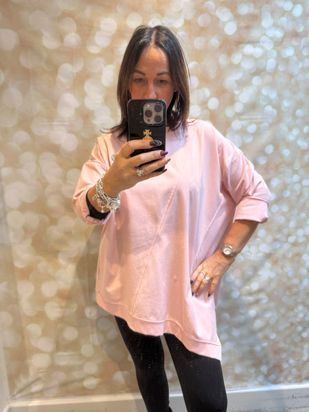 Scuba Sweatshirt with diamante bow