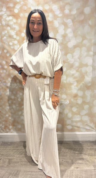 Pinstripe Trouser Set