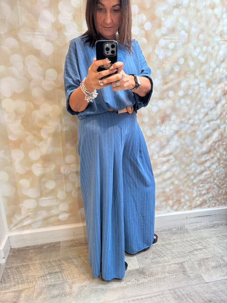 Pinstripe Trouser Set