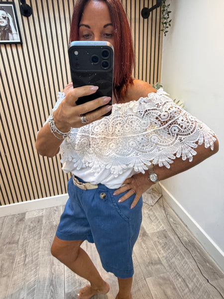 Bardot Lace top