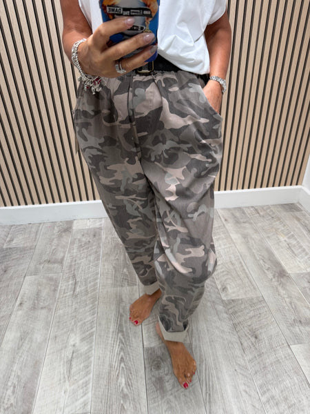 Magic Camo Belted Trousers