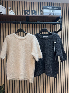 Sequin Fluffy Soft Knit jumper