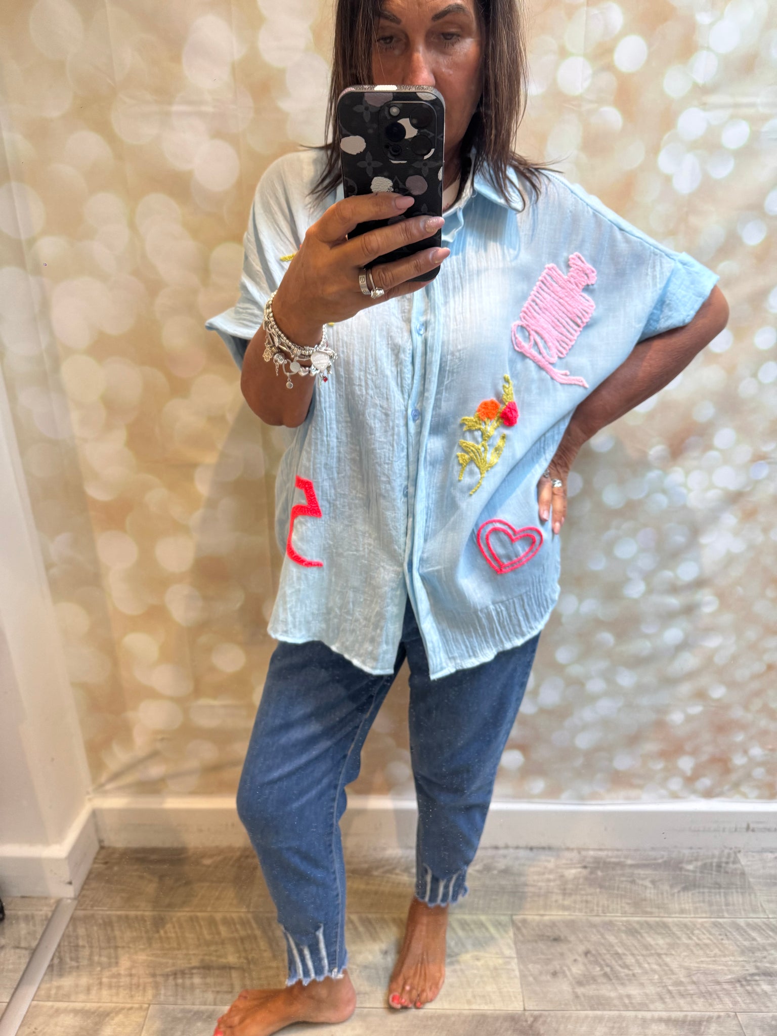 Zeta Otto Applique Shirt