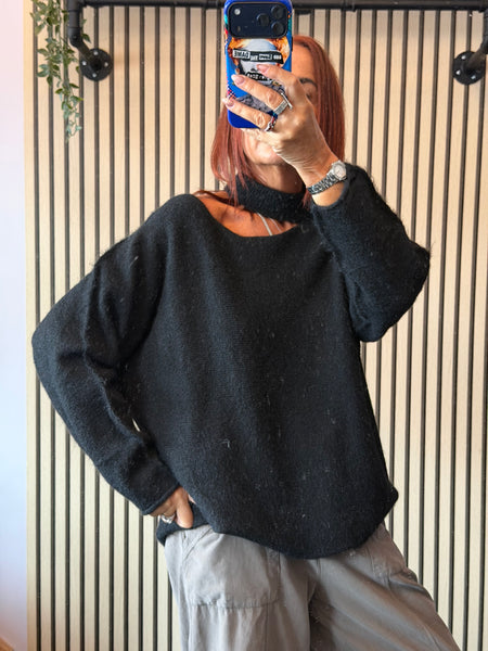 Slash Neck Jumper