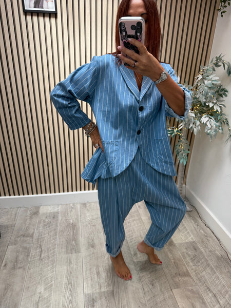 ID 2 Piece Pinstripe set - Trousers / Jacket