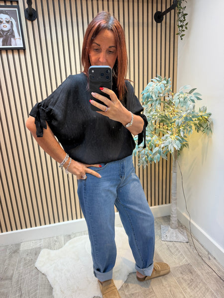 Shimmer Top with Elasticated waist