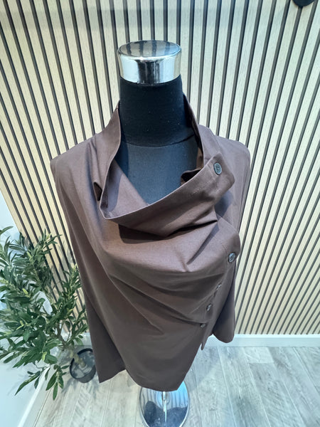 Cowl Neck Sleeveless Tunic