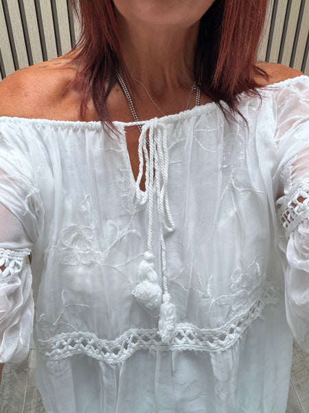 Bardot Sheer Silky Top