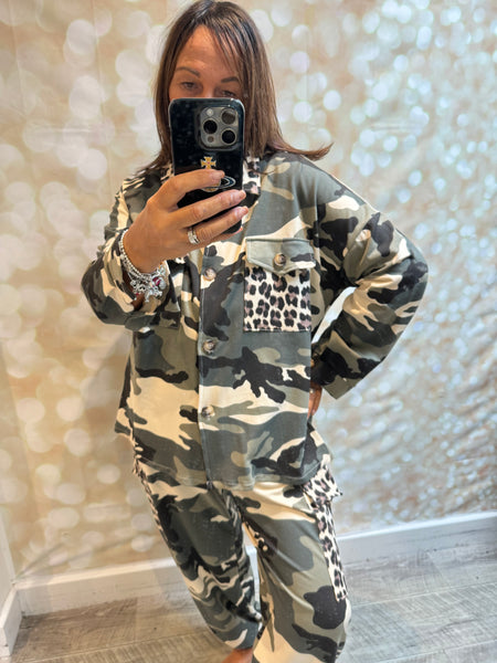 Camo / Leopard Shacket
