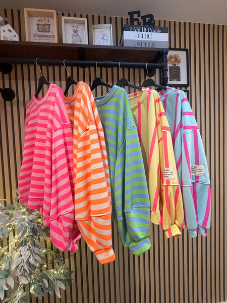 Candy Stripe Sweatshirt
