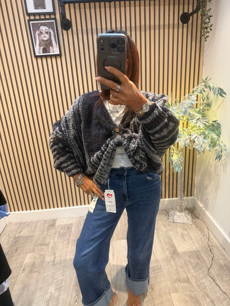 2 in 1 Overlay Popcorn Chunky Knit Jumper